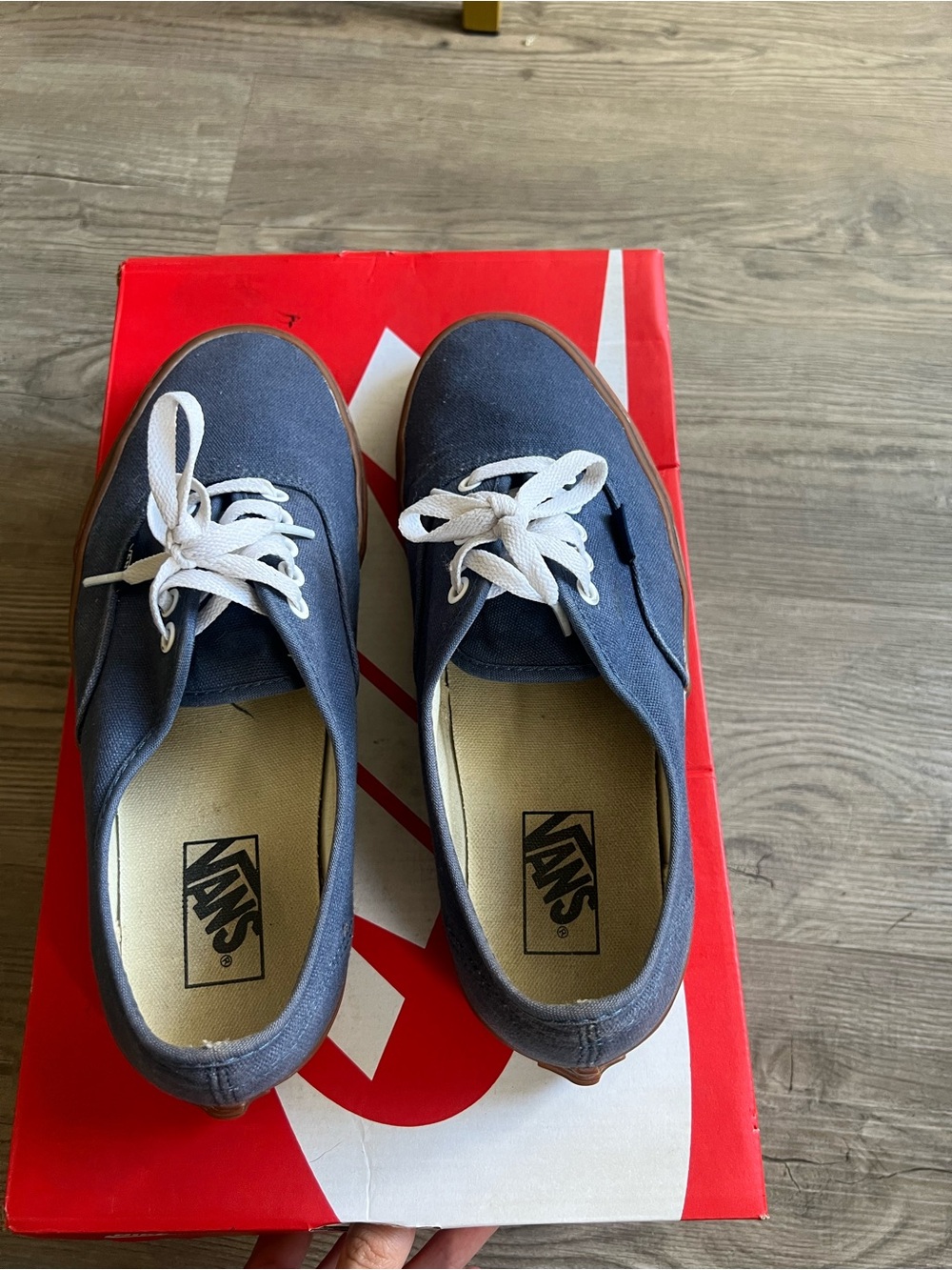 Vans Authentic Men's Navy Gum TB4R Size 10 - Picture 6 of 8